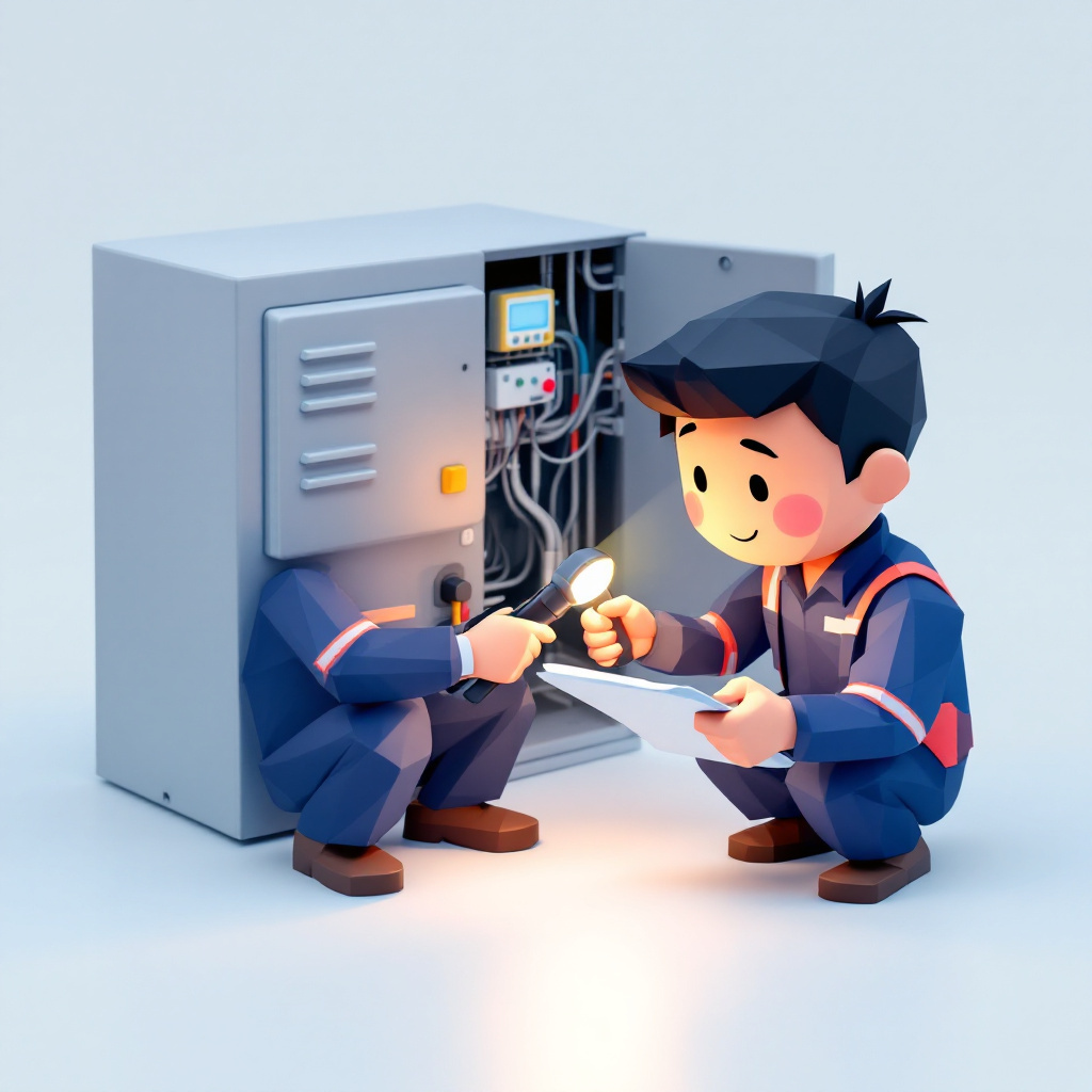 設備保全のキャラクターイラスト